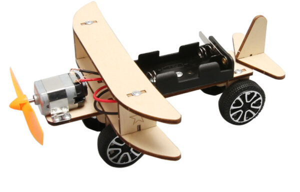 Wooden DIY Airplane Kids Puzzles Helicopter School Projects Experiment Kits Science Toys For Children Education - Image 3