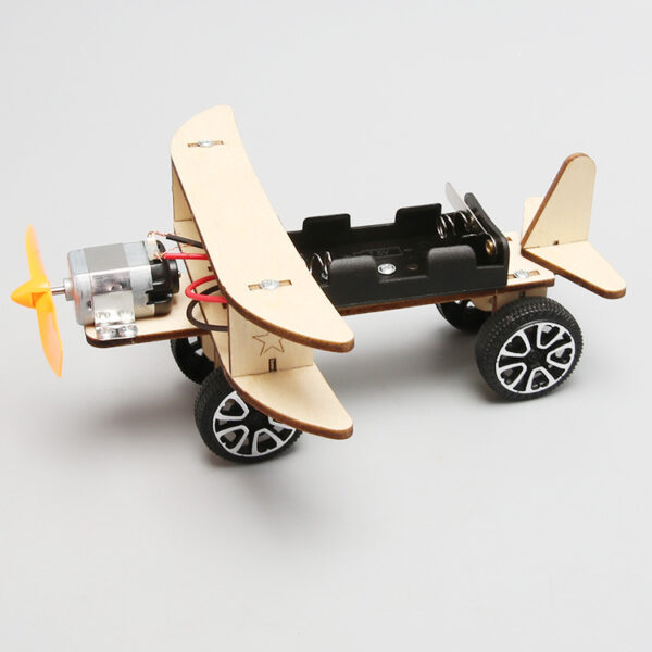 Wooden DIY Airplane Kids Puzzles Helicopter School Projects Experiment Kits Science Toys For Children Education - Image 4