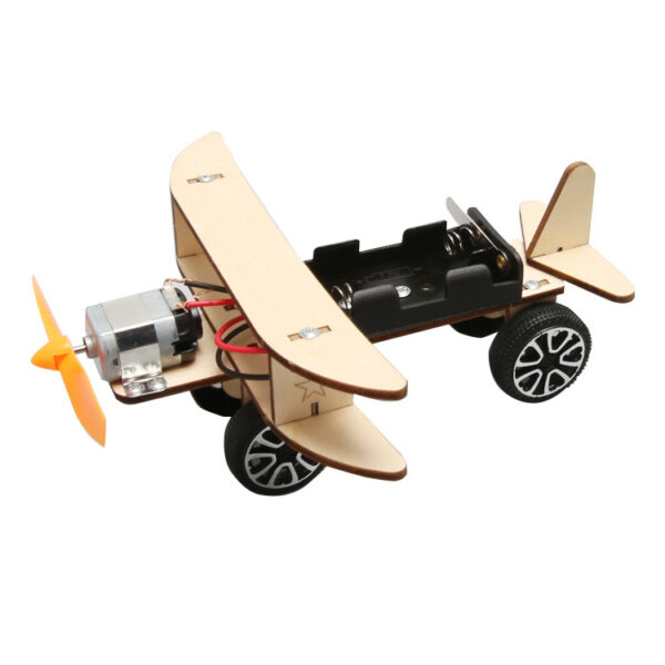 Wooden DIY Airplane Kids Puzzles Helicopter School Projects Experiment Kits Science Toys For Children Education - Image 5