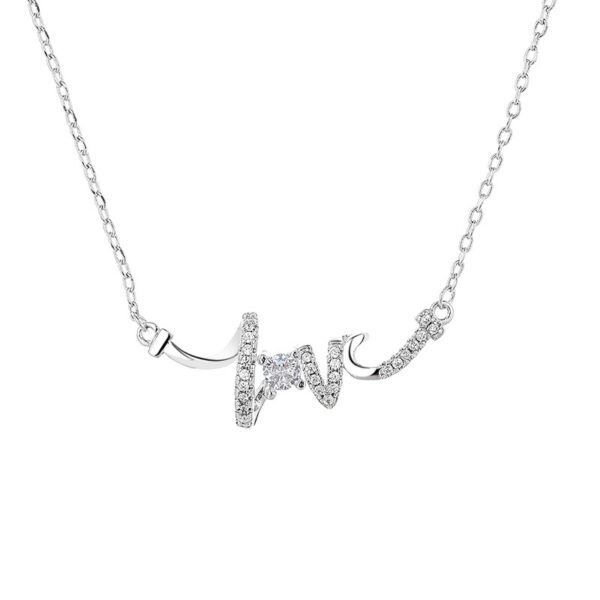 Light Luxury Minority Design LOVE Necklace For Women - Image 3