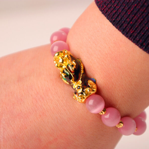 3D Gold Plated PiXiu Bracelet - Image 7