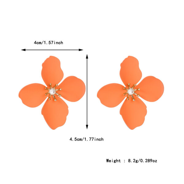 Colorful Flower Stud Earrings European And American Summer High Sense - Image 6