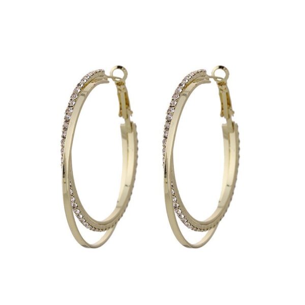 Diamond Simple Bracelet Eardrop Earring Korean Simple Temperamental - Image 6