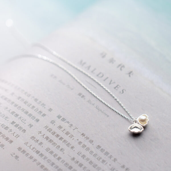 Personalized Simple S925 Silver Shell Necklace For Women - Image 5